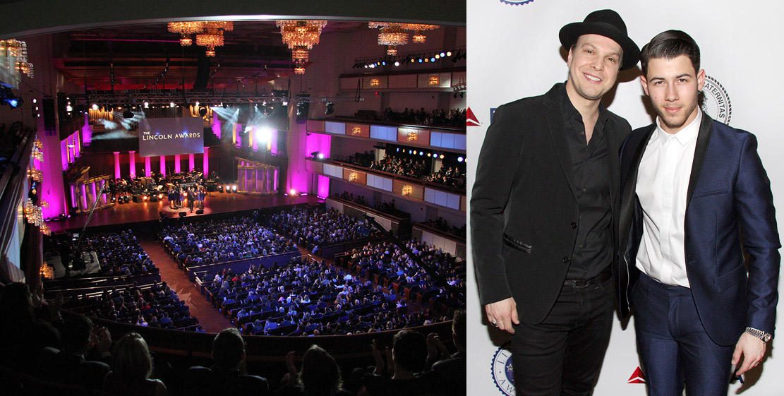 Lincolin Awards PBS. Nick Jonas, Gavin Degraw